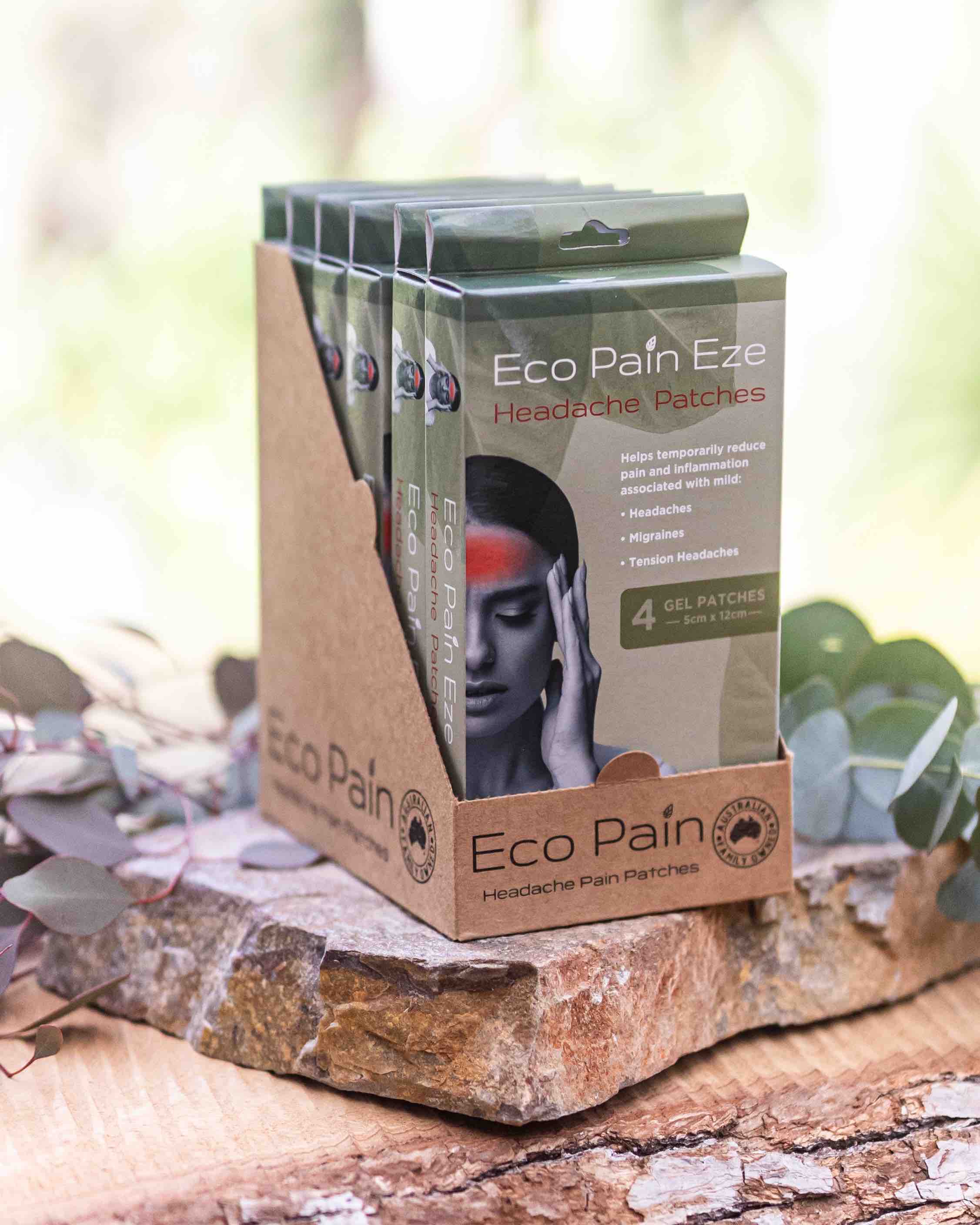 Eco Pain - Headache Pain Patches | Cooling Gel Patch for Migraines ...