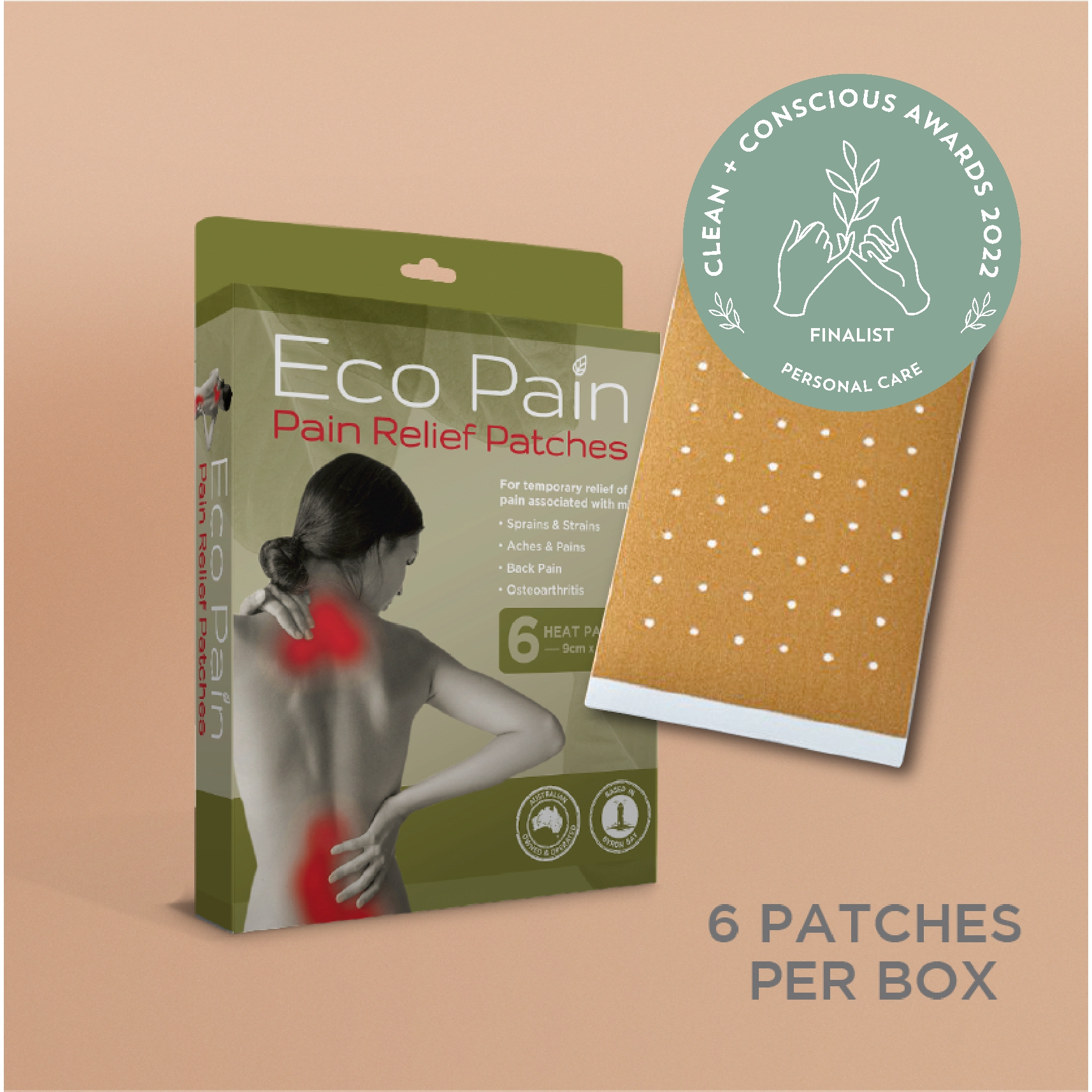 The ORIGINAL Pain Relief Heat Patches (6 Patches)